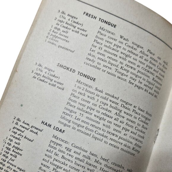 Wards Magic Seal Cookbook Supreme Pressure Sauce Pan Recipe Book 1950s Booklet - Picture 7 of 13